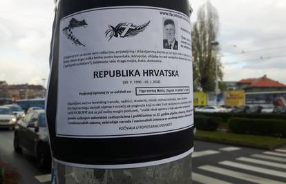 Širom Zagreba osvanule su osmrtnice Republici Hrvatskoj