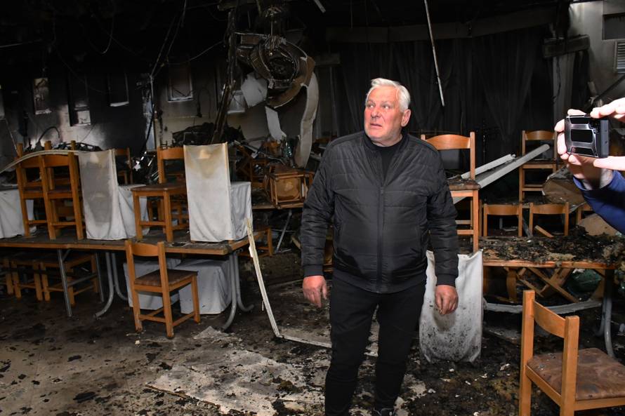 Slavonski Brod: Unutrašnjost svečane dvorane za vjenčanja nakon sinoćnjeg požara