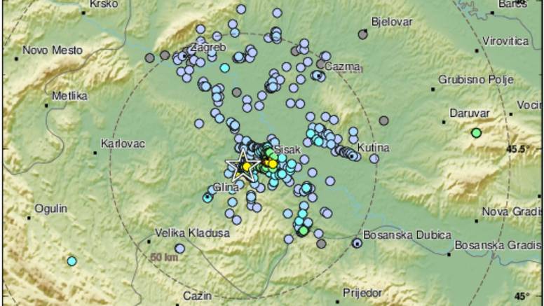 Potres jačine 3,0 zatresao Baniju: 'Sve se treslo barem 10 sekundi. Da ne zaboravimo...'