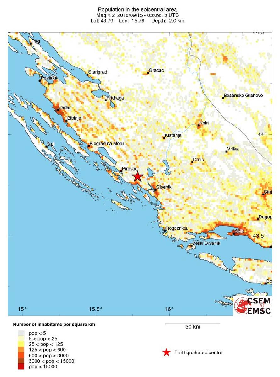 Potresi noćas zatresli šibensko područje: 'Uf, bilo je gadno!'