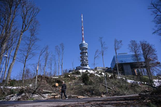 Zagreb: Posljedice olujnog nevremena na Sljemenu