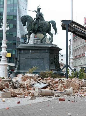 Oštećenja u centru Zagreba nakon potresa