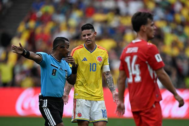 Vancouver , Canada - 7 July: James Rodriguez 10 of Colombia looks dejected during the FIFA World Cup 2026 round of 16 ma