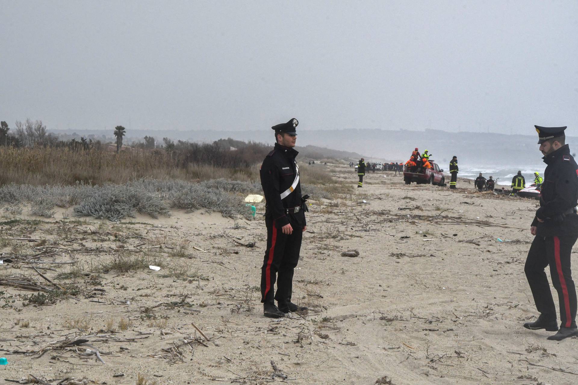 Bodies wash ashore in a suspected migrant shipwreck, in Cutro