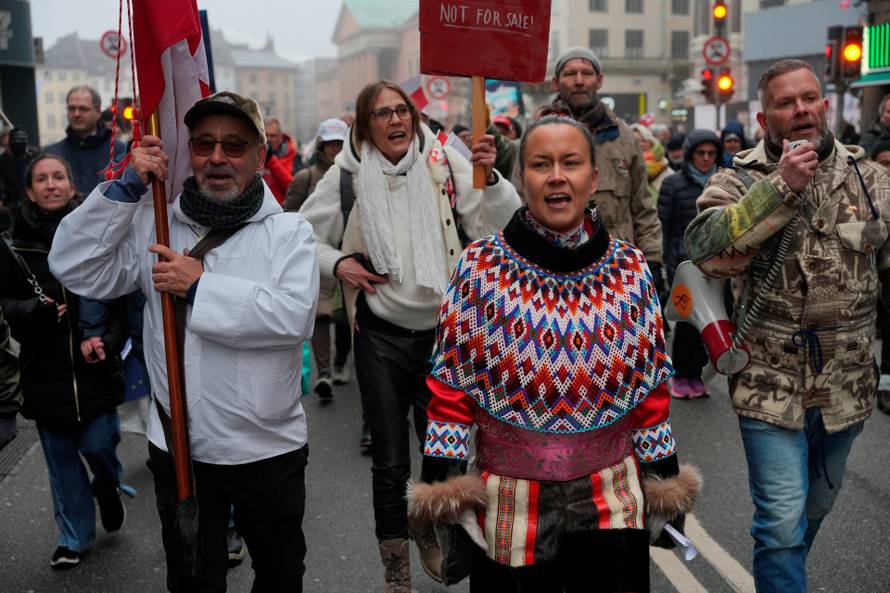 "Hands Off Greenland" demonstration in Copenhagen