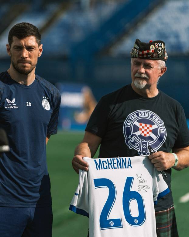 FOTO Dinamov stoper postao član Udruge Hrvatsko-škotskog prijateljstva! Evo što su napisali