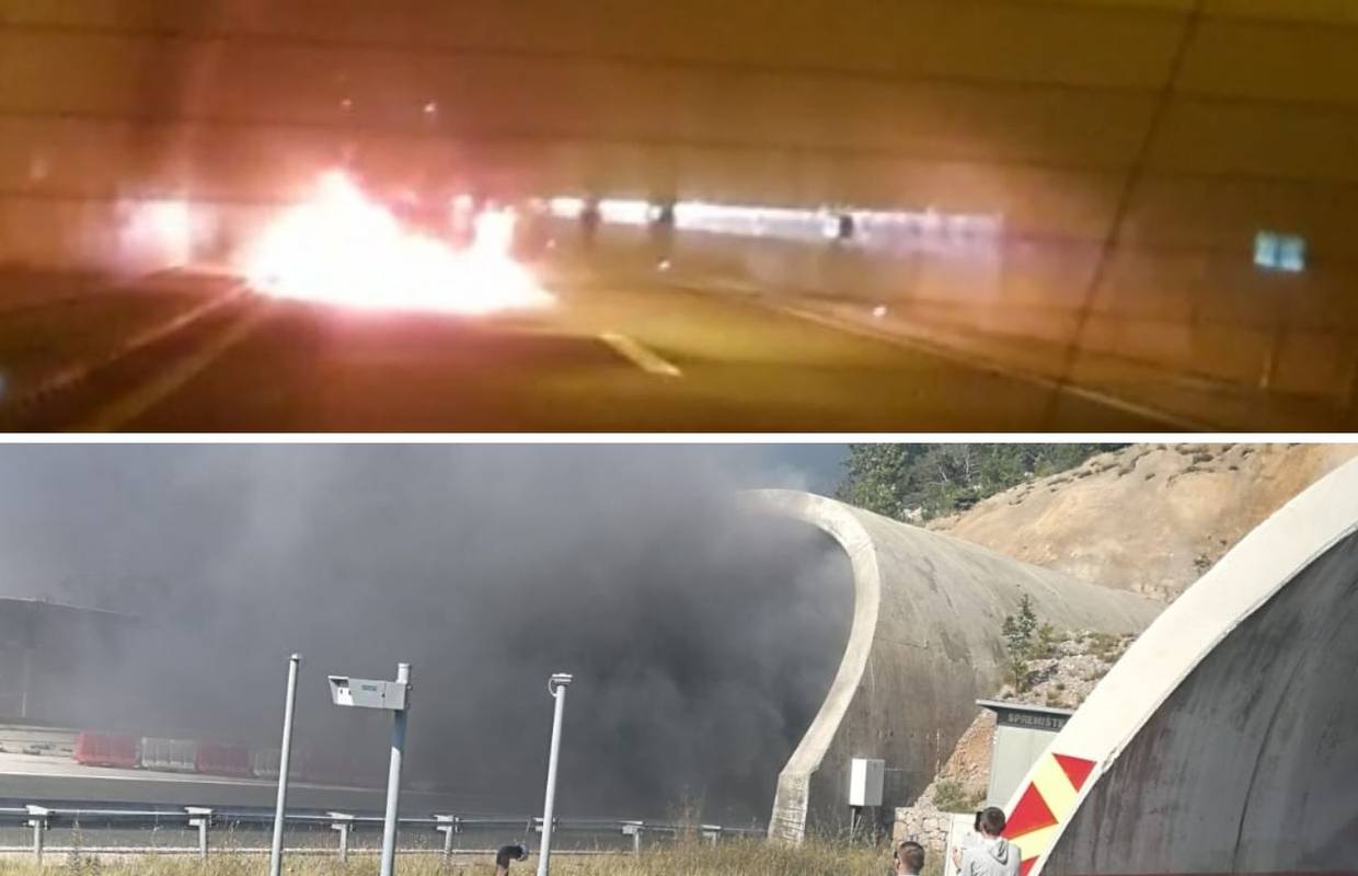 U Bristovcu na A1 gorio auto, vozačica izašla na vrijeme