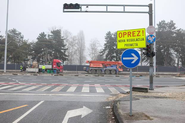 Radovi na Sarajevskoj cesti, proširenje ceste i gradnja nove tramvajske rute