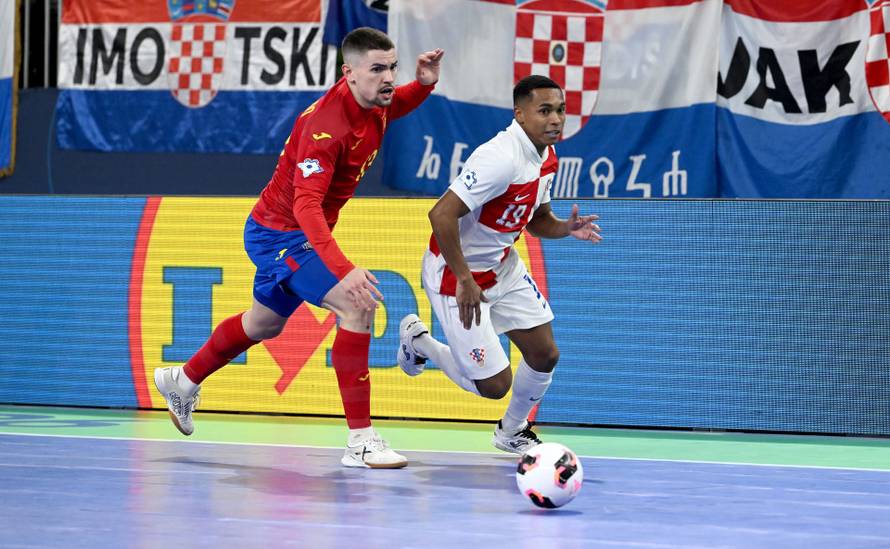 Susret Hrvatske i Španjolske u polufinalu Europskog prvenstva u futsalu