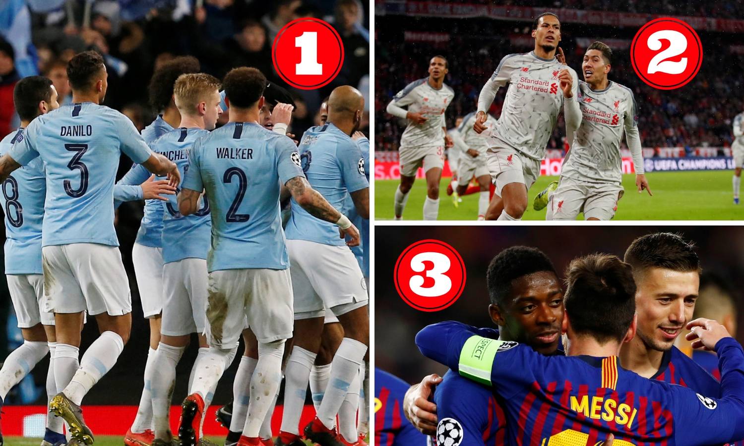 Prvi favorit Lige prvaka je City, slijede ga Liverpool i Barcelona