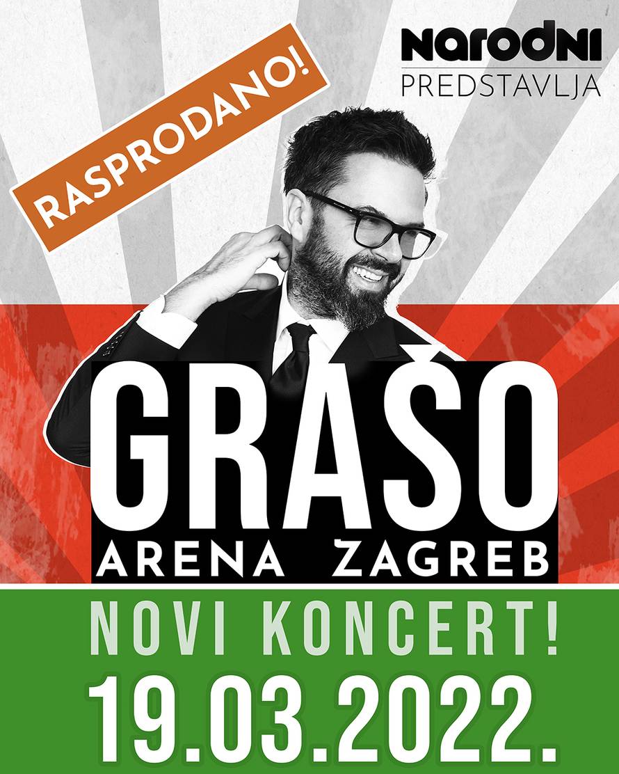 Grašo rasprodao Arenu, sprema koncert na rođendan: 'Ispunio sam si time rođendansku želju'