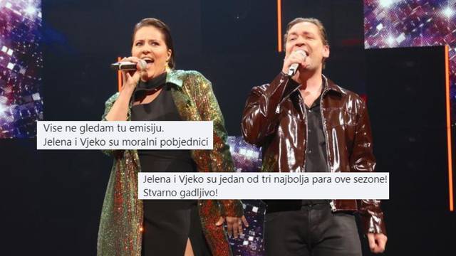 Jelena  i Vjeko ispali iz 'Zvijezde pjevaju', gledatelji ljuti: 'Čista nepravda! Bili su među top 3!'