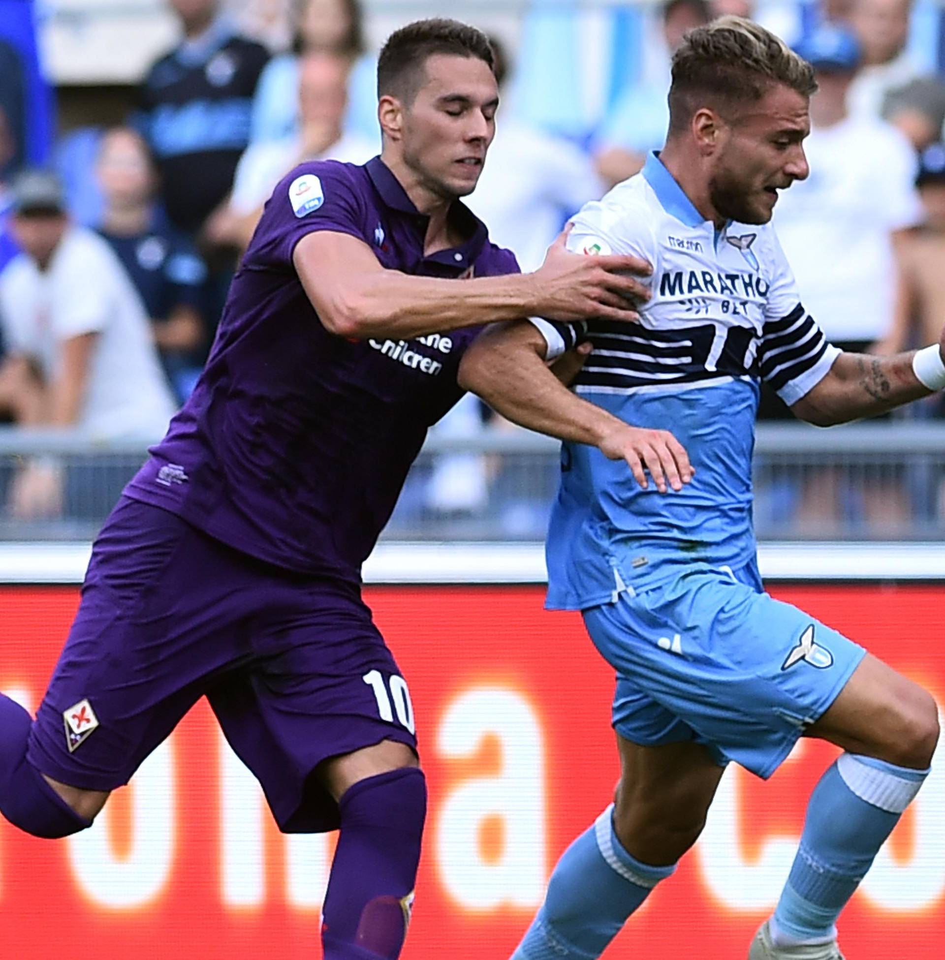 Football League Serie A-Lazio vs Fiorentina-Rome 07-10-2018