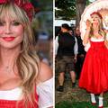 FOTO Grudi jedva stale u dirndl! Heidi Klum slavila Oktoberfest, uživalo se u pjesmi i pivu...