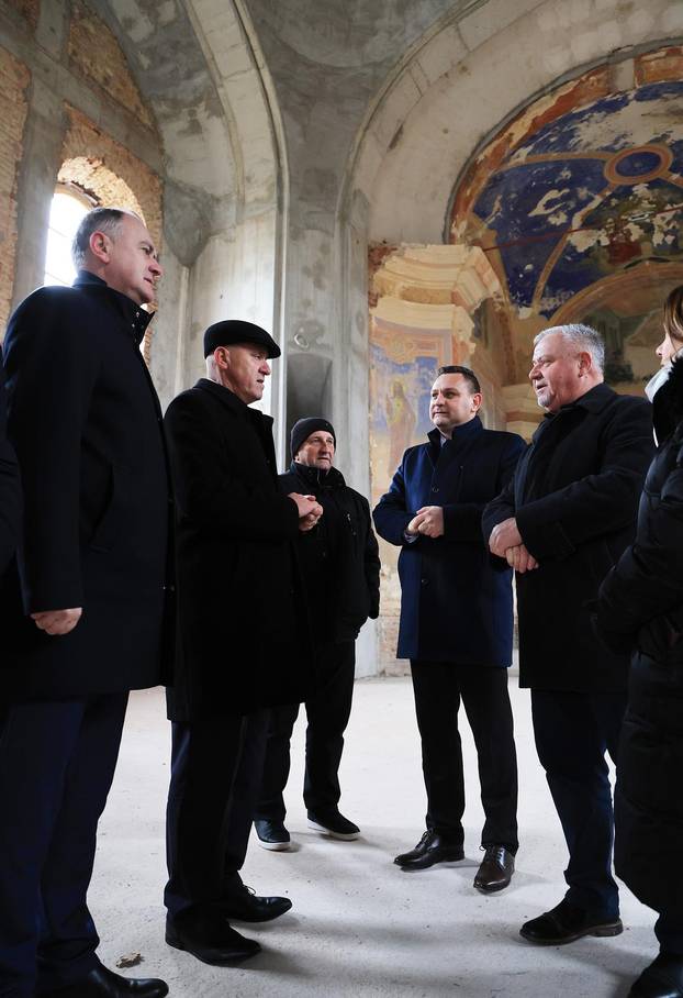 Žažina: Obilazak obnove crkve sv. Nikole i Vida