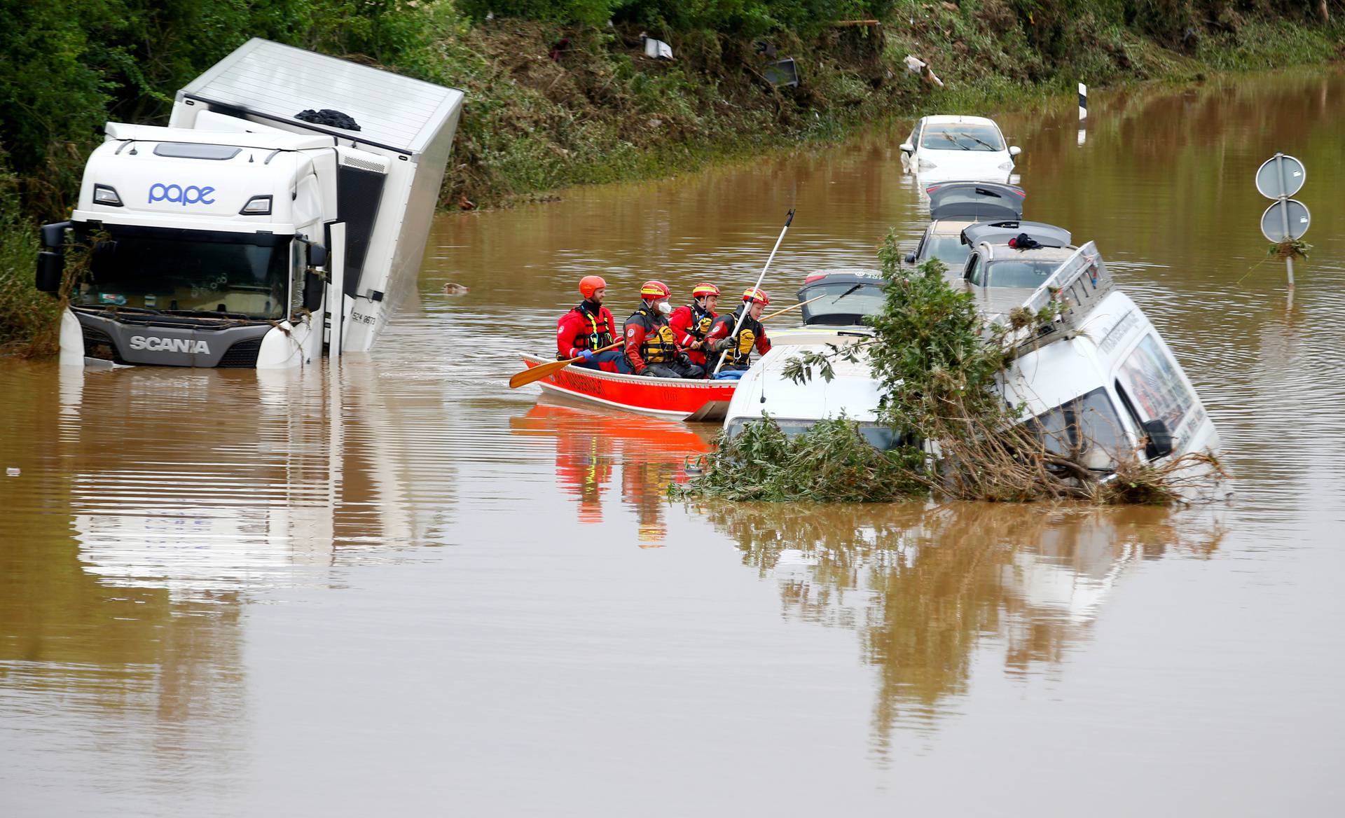 FILE PHOTO: Aftermath of heavy rainfalls in Germany