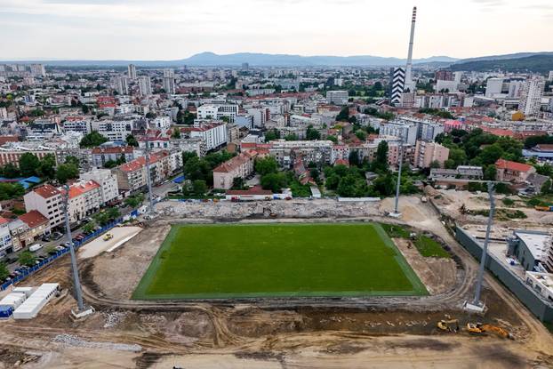 Zagreb: Fotografije iz zraka rušenja stadiona u Kranjčevićevoj ulici