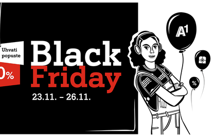 Vrijeme je za Black Friday na A1 webu s popustima 20 - 90%