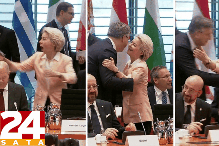Meine liebe Andrej: Pogledajte kako je oduševljena Ursula zagrlila Plenkovića  Više na: https://bit.ly/3U9zKTW