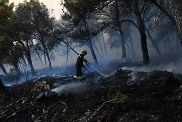 U blizini Trogira izbio požar, u gašenju pomažu i tri protupožarna aviona