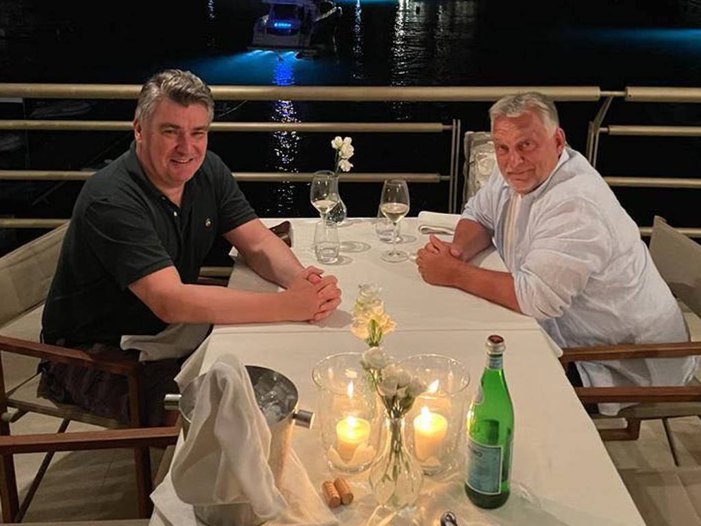 Orban i Milanović uhvaćeni na večeri na Paklenim otocima