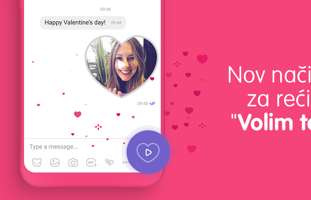 Viber vam ovog Valentinova predstavlja 'Volim te' video