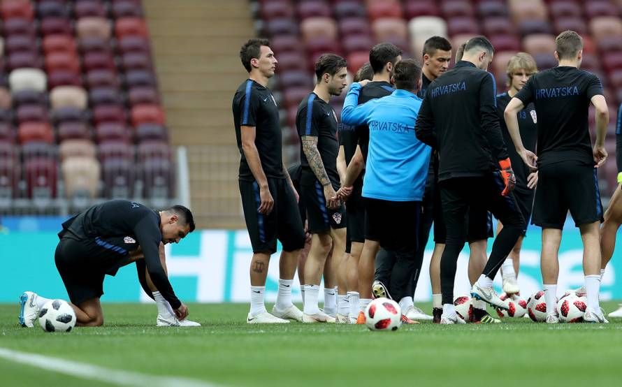 Moskva: Trening hrvatske nogometne reprezentacije