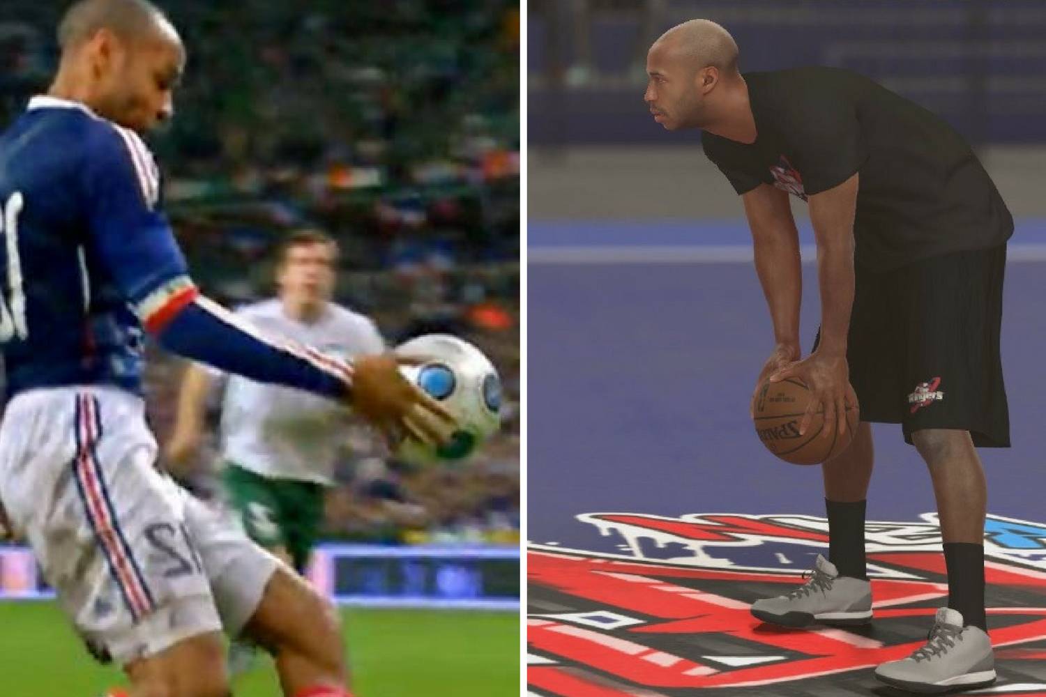 Zna igrati rukom, pitajte Irce: Thierry Henry je u NBA igri...