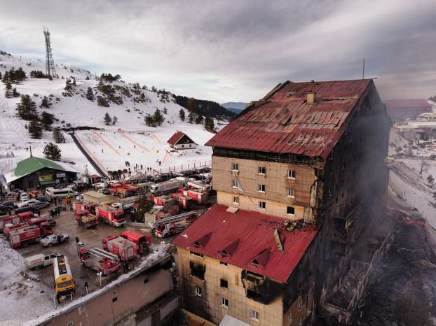 Hotel fire at Turkish ski resort
