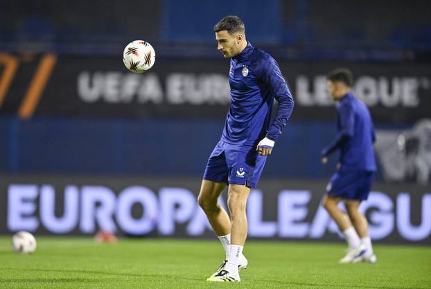 Zagreb: Trening GNK Dinamo uoči utakmice protiv Fenerbahce F.K.
