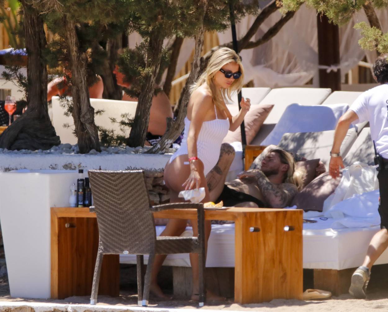 *EXCLUSIVE* WEB MUST CALL FOR PRICING  - TV presenter Diletta Leotta and goalkeeper Loris Karius enjoy a sun-soaked escape in Ibiza.
*PICS TAKEN: MAY 2ND, 2023*