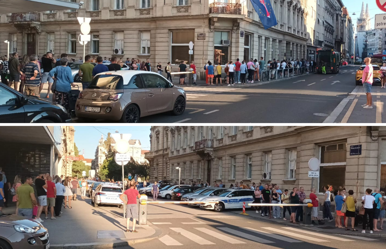 FOTO Ludnica pred policijom u Petrinjskoj: 'Gužva je od rane zore, red je preko pola ulice!'