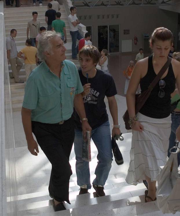 ARHIVA - Niko Kranj&ccaron;ar dolazi na prijemni ispit na Ekonomski fakultet u Splitu 2005. godine