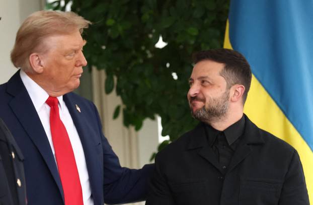 U.S. President Trump meets with Ukrainian President Zelenskiy and European leaders, in Washington, D.C.