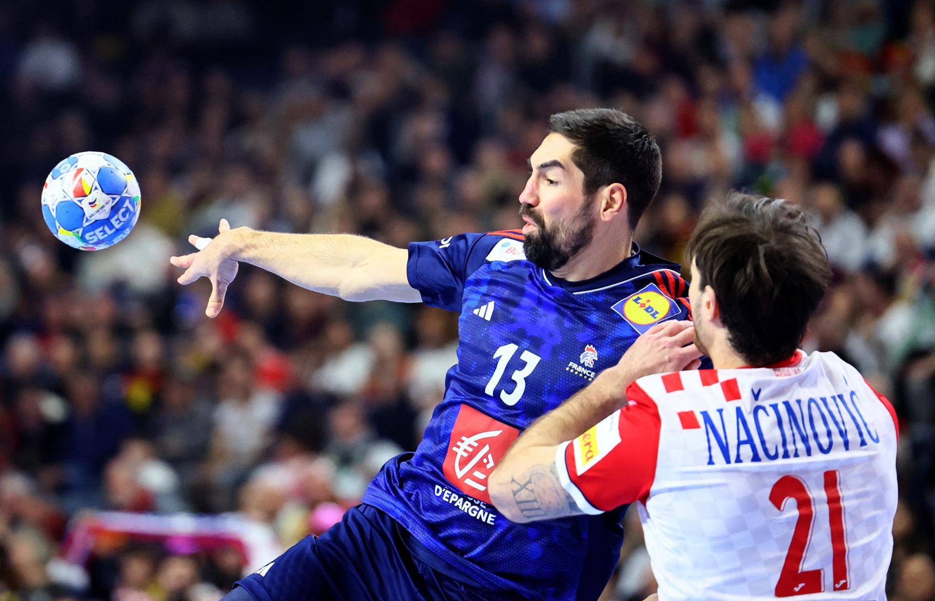 EHF 2024 Men's European Handball Championship - Main Round - France v Croatia