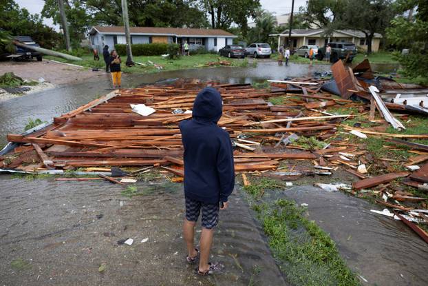 Hurricane Milton approaches Fort Myers, Florida