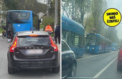VIDEO Na Šestinama se ZET-u zapalio autobus, na Savskoj je zastoj zbog oštećenja voda