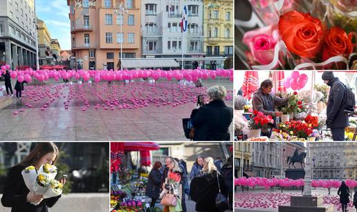 Centar Zagreba u znaku Dana žena: Sve je puno balona i ruža