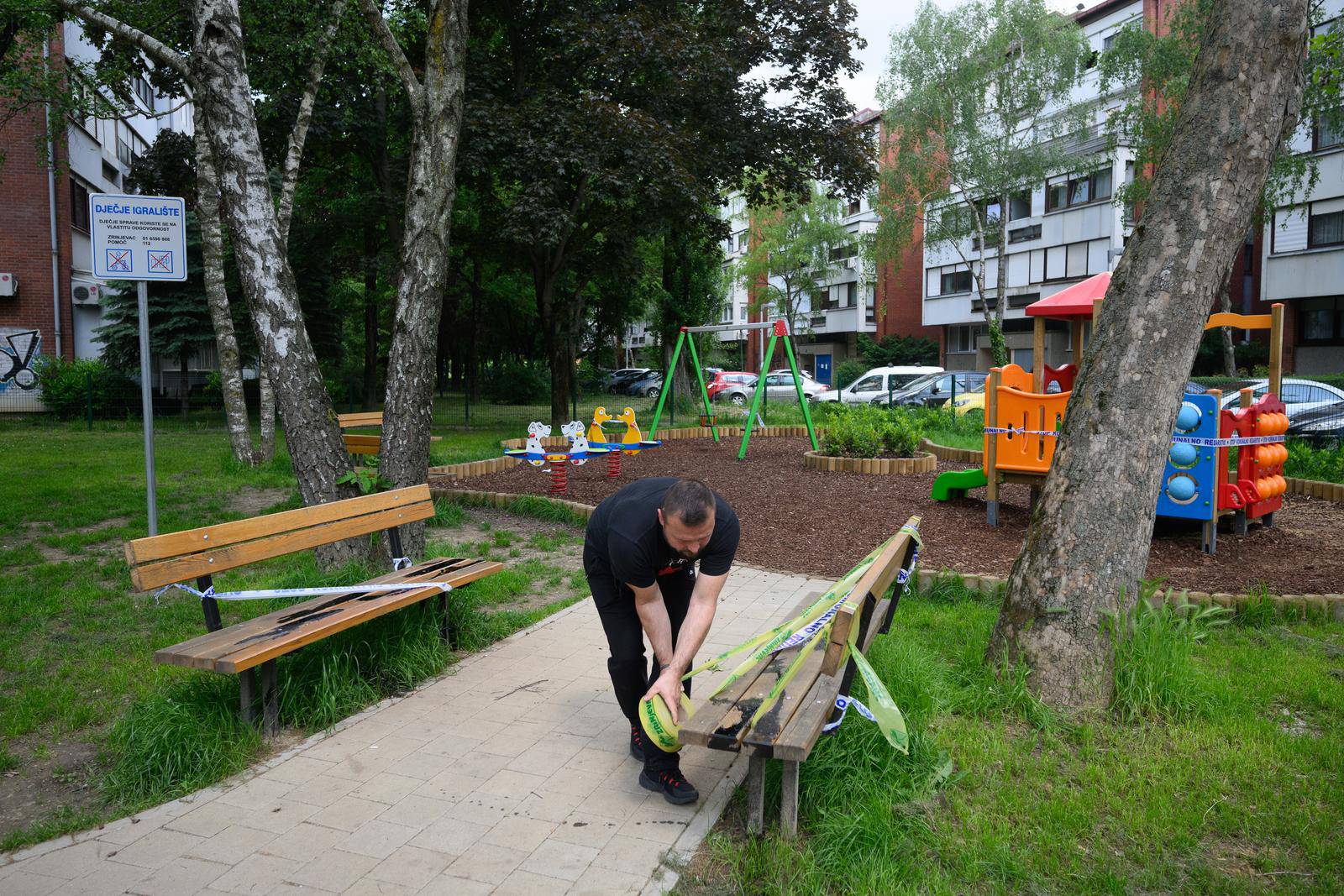 Zagreb: Devastiran dječji park u Španskom