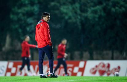 Zagreb: Trening nogometne reprezentacije na terenu Hitrec Kacijan