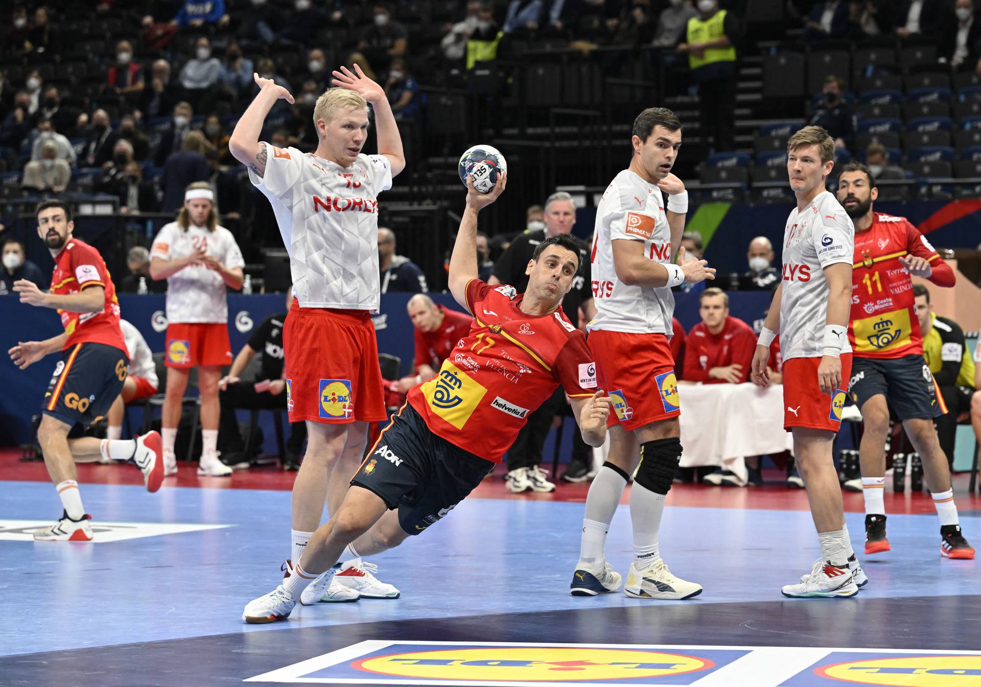 EHF 2022 Men's European Handball Championship - Semi Final - Spain v Denmark