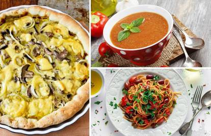 3 odlična recepta, a jeftina za pripremu: Pizza u tavi, juha od rajčice i špageti 'na napuljski'
