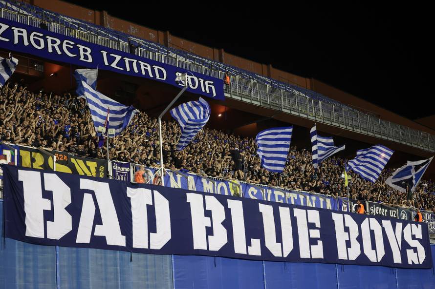 Atmosfera na stadionu Maksimir tijekom utakmice Dinama i Astane