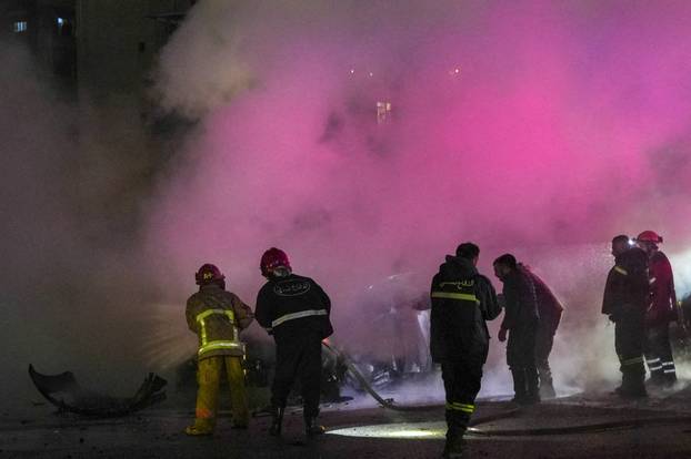 An Israeli strike on a car in Beirut