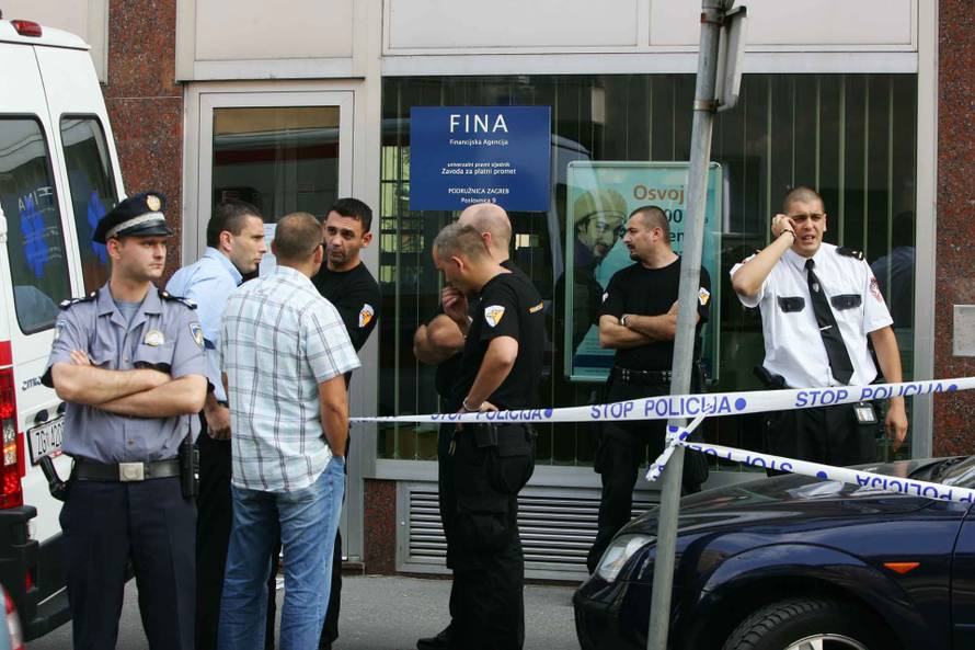 Zagreb: Dvojica zaštitara ubijena u krvavoj plja?ki Finine poslovnice, arhiva