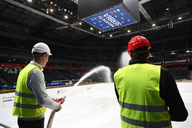 Beograd: Počelo punjenje bazena u Areni gdje će se održati 37. Europsko vaterpolo prvenstvo za muškarce 2026.