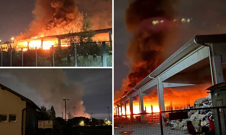 Galerija snimki i fotografija: Ovako je gorjelo na Jakuševcu! Vatru je gasilo 19 vatrogasaca