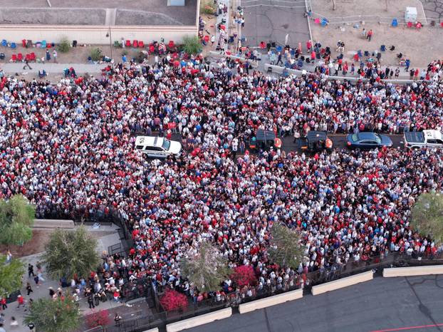 Memorial service for slain conservative commentator Kirk in Glendale