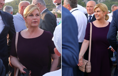 Kolinda na otvorenju Pelješkog mosta prošetala s dizajnerskom torbom koja košta 3.000 eura