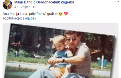 Sentimentalni Bandić: Objavio fotografije s kćeri Ana-Marijom